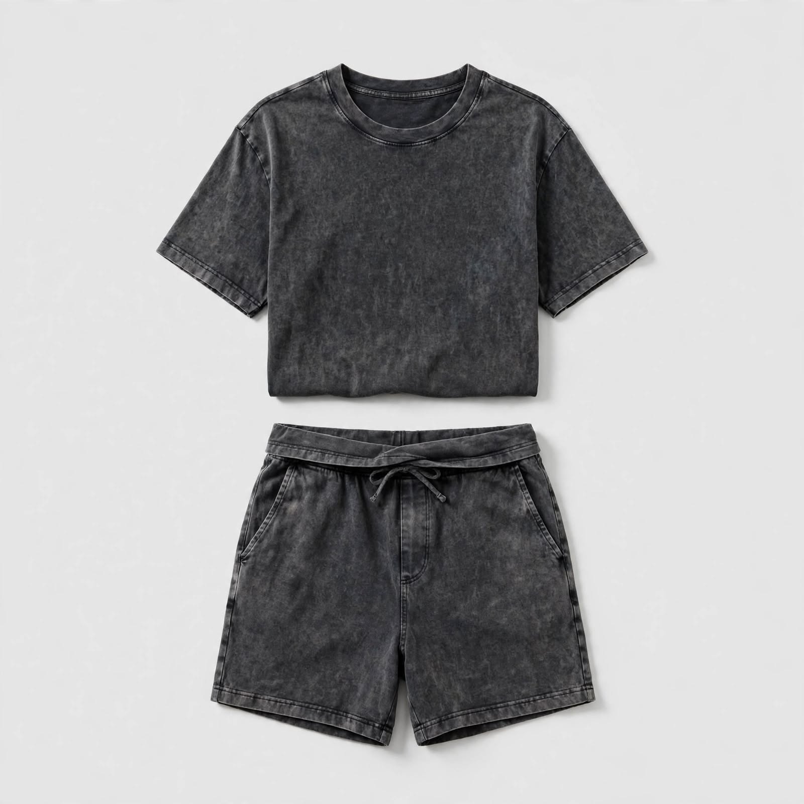 Washed Cotton Short Set