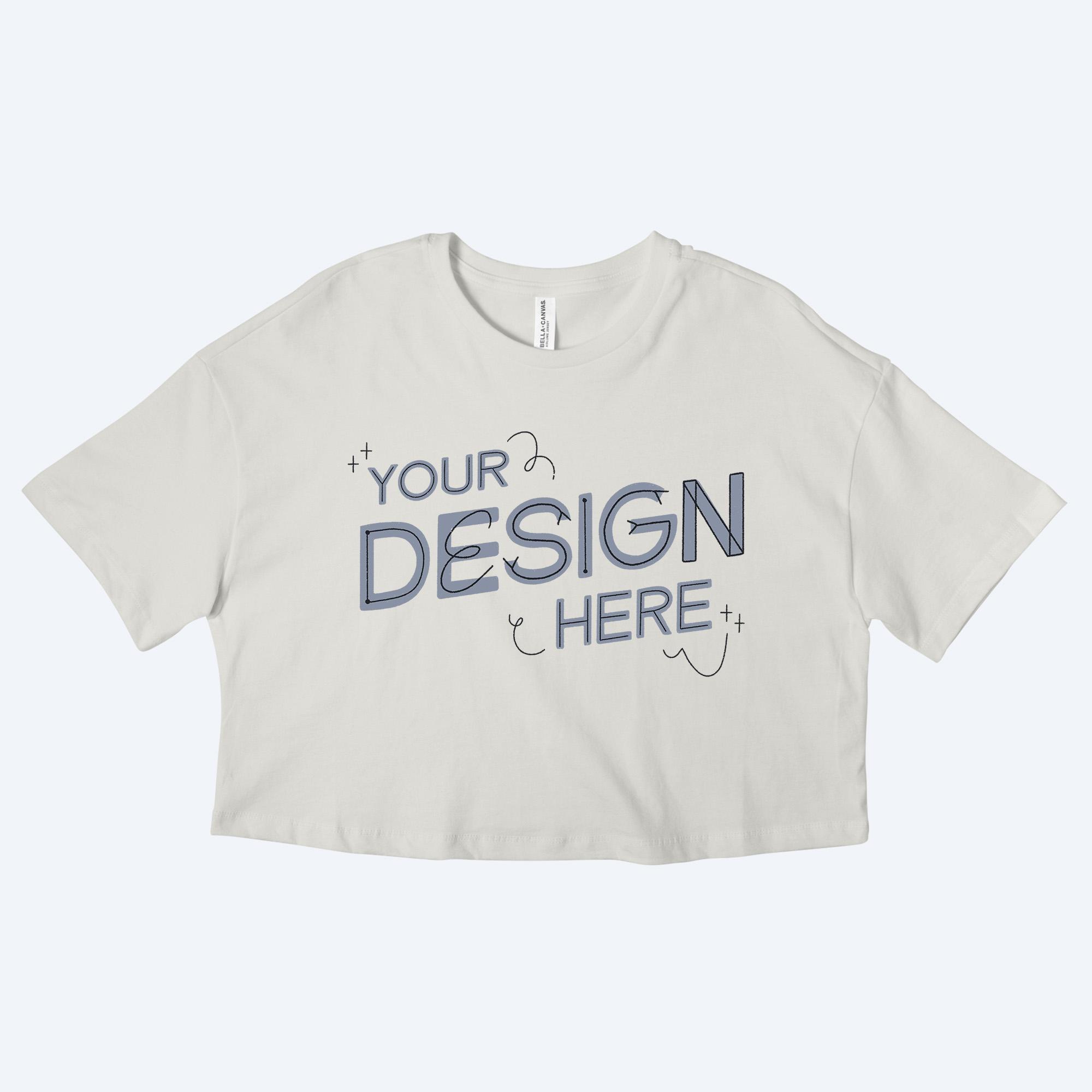 Custom Women's Cropped T-Shirts